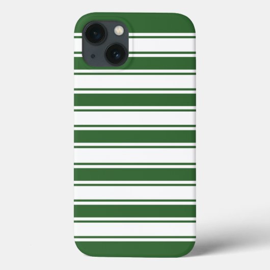 緑色の水平ストライプ Case-Mate iPhoneケース (裏面)