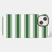 緑色の水平ストライプ iPhoneケース (裏面横)
