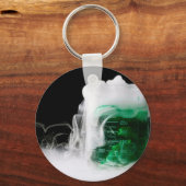 緑色の流体ビーカーガス キーホルダー (正面)