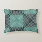 緑色の淡い色の円またはボールのテクスチャ、正方形を形成する アクセントクッション (正面)