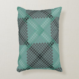 緑色の淡い色の円またはボールのテクスチャ、正方形を形成する アクセントクッション