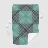 緑色の淡い色の円またはボールのテクスチャ、正方形を形成する ゴルフタオル (インサイチュ)