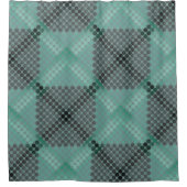 緑色の淡い色の円またはボールのテクスチャ、正方形を形成する シャワーカーテン (正面)