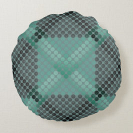 緑色の淡い色の円またはボールのテクスチャ、正方形を形成する ラウンドクッション