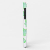 緑色の淡い色の押し潰し葉のテクスチャiPhone 11ケース Case-Mate iPhoneケース (裏面/左)