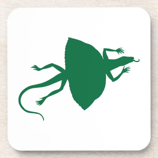 緑色の爬虫類 コースター (正面)