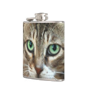 緑色の目の猫 フラスク (左)