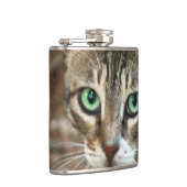 緑色の目の猫 フラスク (右)