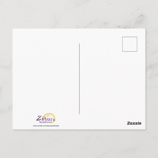 緑色の目をした三毛猫 ポストカード (裏面)