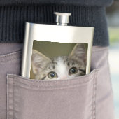 緑色の目をした可愛い子猫 フラスク (インサイチュ)
