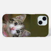 緑色の目をした可愛い子猫 Case-Mate iPhoneケース (裏面 (横))