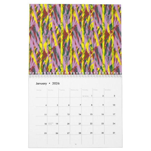 緑色の目をした毛むくじゃらの灰色の猫が窓に座っている カレンダー (1月 2026)