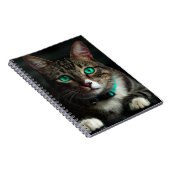 緑色の目をした猫 ノートブック (右側)