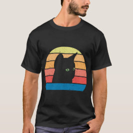 緑色の目をした美しい猫 Tシャツ