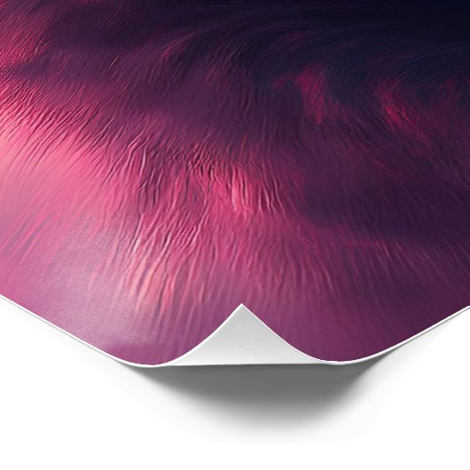 緑色の目をした黒猫が綿菓子を持っている ポスター (コーナー)