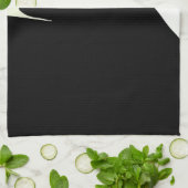 緑色の目をした黒猫 キッチンタオル (折り畳み)