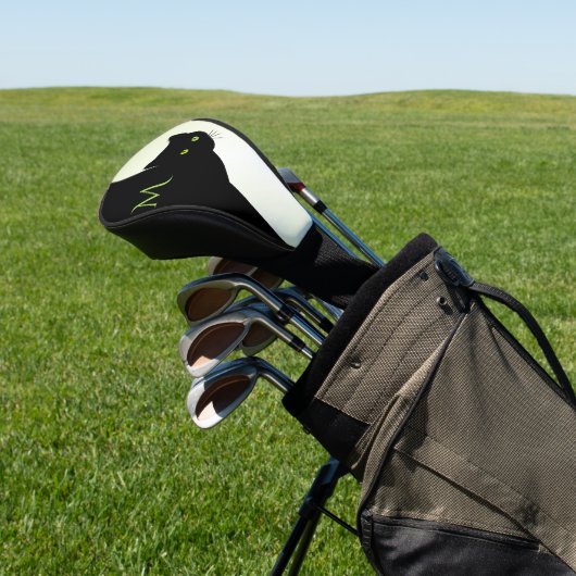 緑色の目をした黒猫 ゴルフヘッドカバー (インサイチュ)