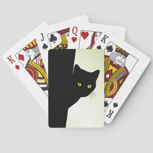 緑色の目をした黒猫 トランプ (裏面)