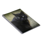 緑色の目をした黒猫 ノートブック (右側)