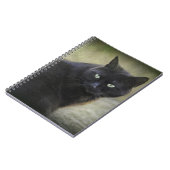 緑色の目をした黒猫 ノートブック (左側)