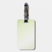 緑色の目をした黒猫 ラゲッジタグ (裏面縦)