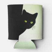 緑色の目をした黒猫 缶クーラー (裏面)