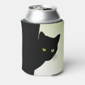 緑色の目をした黒猫 缶クーラー (缶裏面)