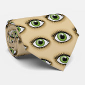 緑色の目アイコン ネクタイ (ロール)