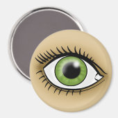 緑色の目アイコン マグネット (正面/裏面)