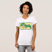 緑色の矢印のヘッドショット Tシャツ (正面フル)