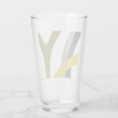 緑色の線ガラス タンブラーグラス (裏面)