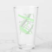 緑色の線ガラス タンブラーグラス (裏面)