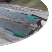 緑色の翼のティール（緑がかった色） カッティングボード (角)