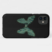 緑色の蝶 Case-Mate iPhoneケース (裏面(横))