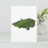 緑色の装甲軍用車両 招待状 (スタンド正面)