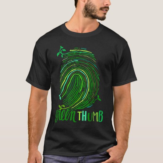緑色の親指 Tシャツ (正面)