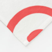 緑色の赤クールいクリスマスカラースパイラルウェーブパターン フリースブランケット (角)