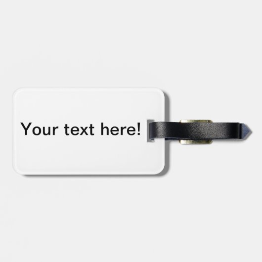 緑色の赤絵を描 ラゲッジタグ (裏面横)