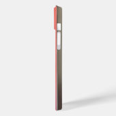 緑色の赤茶色の白い丸い形 Case-Mate iPhoneケース (裏面 / 左)