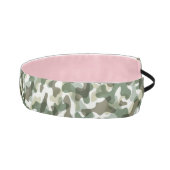 緑色の迷彩柄パターンを茶色の地色 アスレチックヘッドバンド (右)