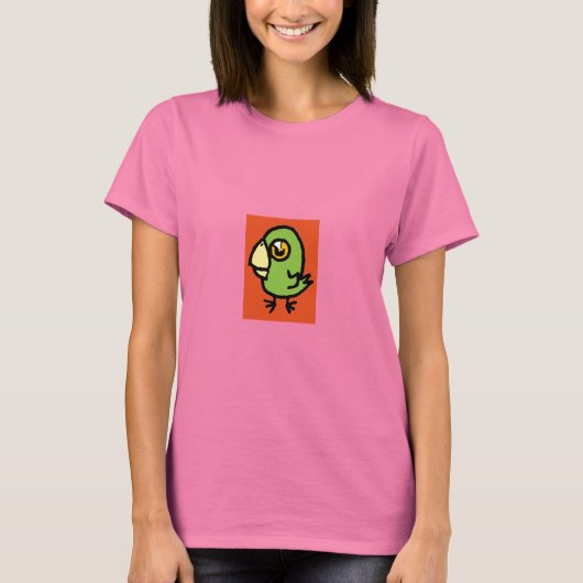 緑色の鳥 Tシャツ (正面)