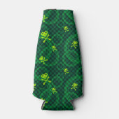 緑色のEmoパターン（円） ボトルクーラー (正面)