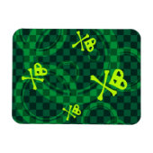 緑色のEmoパターン（円） マグネット (横)