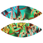 緑色または水色の背景に茶色の縞模様 アメリカンフットボール (パネル)