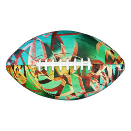 緑色または水色の背景に茶色の縞模様 アメリカンフットボール