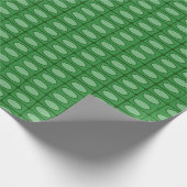 緑色アリゲーターの皮膚パターン ラッピングペーパー (角)