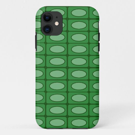 緑色アリゲーターの皮膚パターン Case-Mate iPhoneケース (裏面)