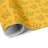 緑色エレガントのツタ模様 ラッピングペーパー (ロールコーナー)