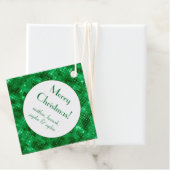 緑色エレガントのホイルパーソナライズされた フェイバータグ (インサイチュ)