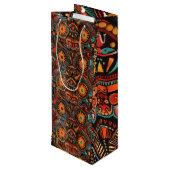 緑色エレガントの"時代のない先祖のインプリント"ワインCa ワインギフトバッグ (裏面アングル)